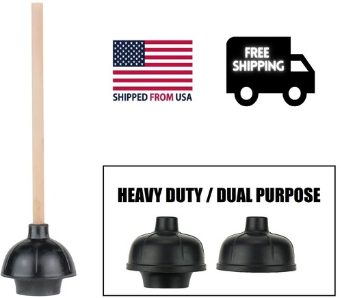 Toilet plunger wooden - toilet,