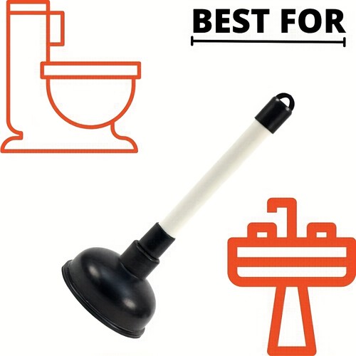 Plunger for bathroom sink - 4'',