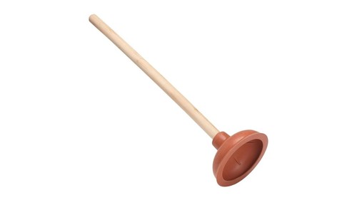 Toilet plunger wooden - plunger, 18"